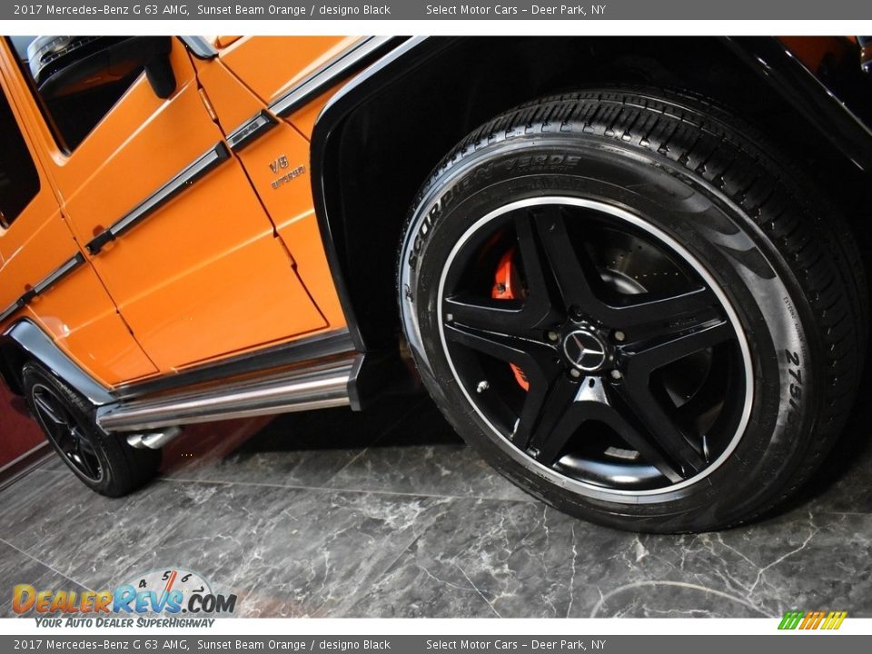 2017 Mercedes-Benz G 63 AMG Sunset Beam Orange / designo Black Photo #7