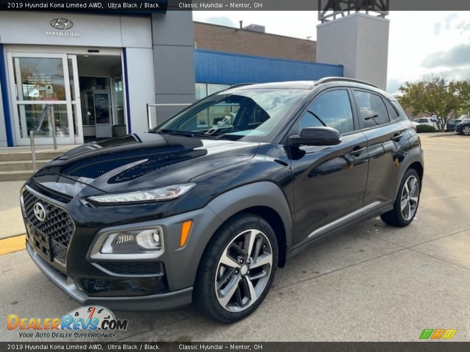 2019 Hyundai Kona Limited AWD Ultra Black / Black Photo #1