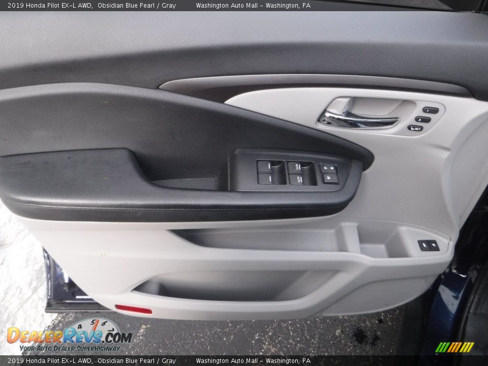2019 Honda Pilot EX-L AWD Obsidian Blue Pearl / Gray Photo #9