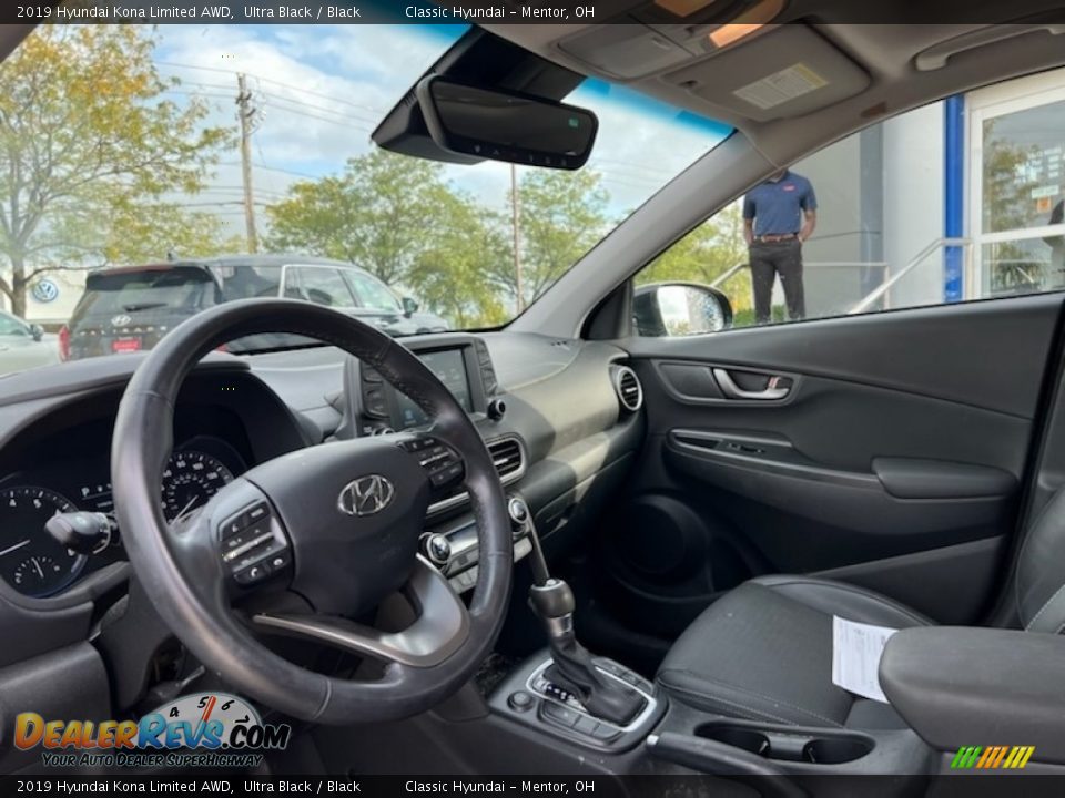 2019 Hyundai Kona Limited AWD Ultra Black / Black Photo #3