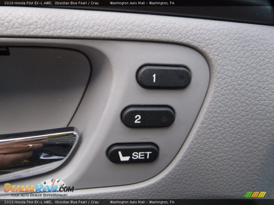 2019 Honda Pilot EX-L AWD Obsidian Blue Pearl / Gray Photo #10