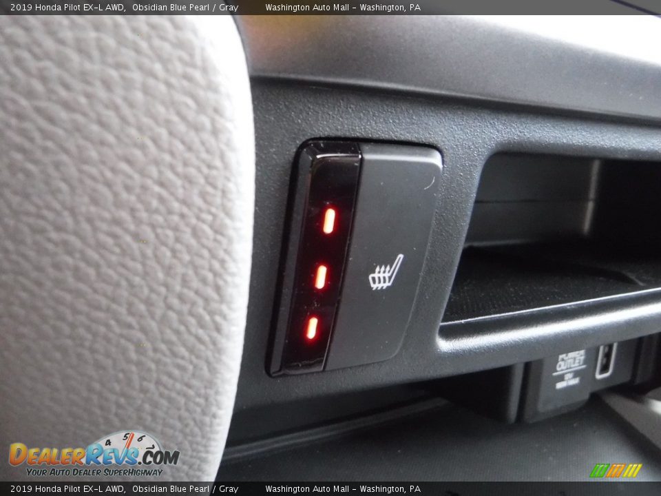 2019 Honda Pilot EX-L AWD Obsidian Blue Pearl / Gray Photo #16