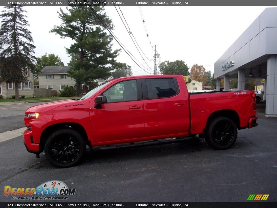 2021 Chevrolet Silverado 1500 RST Crew Cab 4x4 Red Hot / Jet Black Photo #2