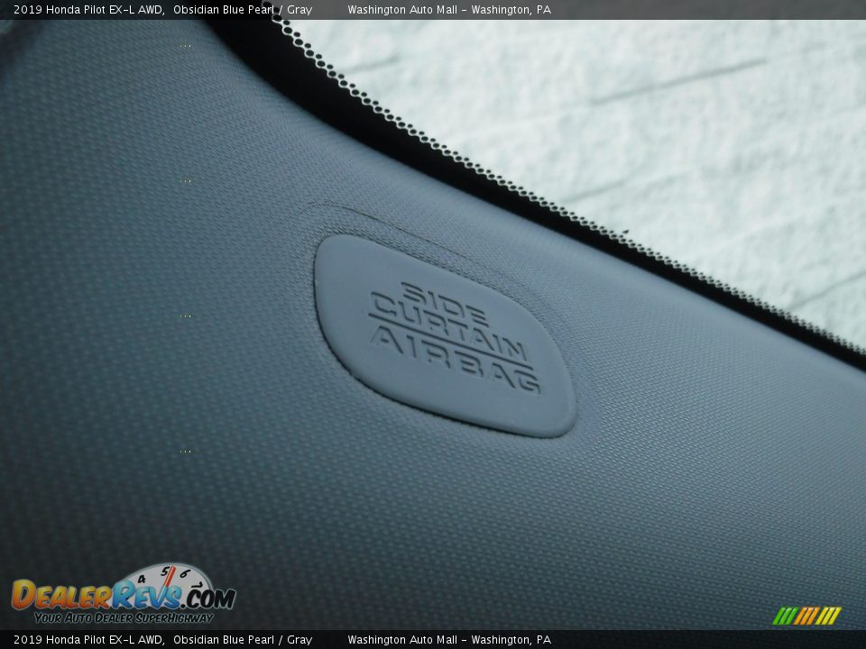 2019 Honda Pilot EX-L AWD Obsidian Blue Pearl / Gray Photo #24