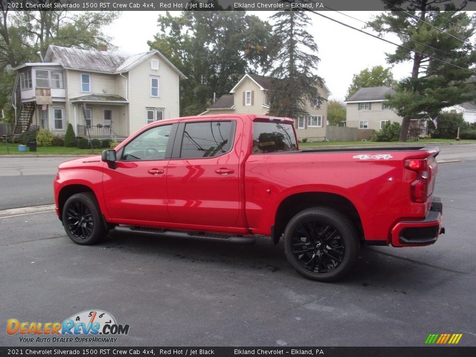 2021 Chevrolet Silverado 1500 RST Crew Cab 4x4 Red Hot / Jet Black Photo #3