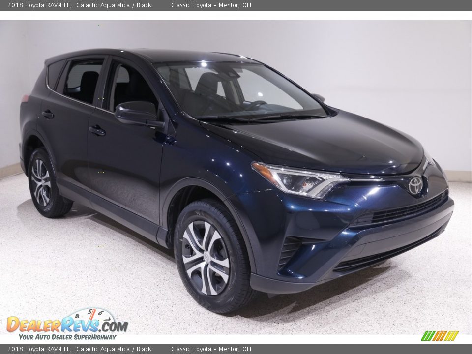 2018 Toyota RAV4 LE Galactic Aqua Mica / Black Photo #1