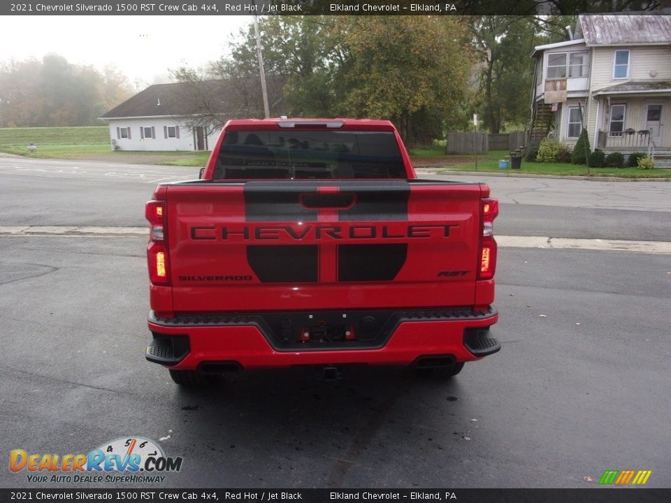 2021 Chevrolet Silverado 1500 RST Crew Cab 4x4 Red Hot / Jet Black Photo #4