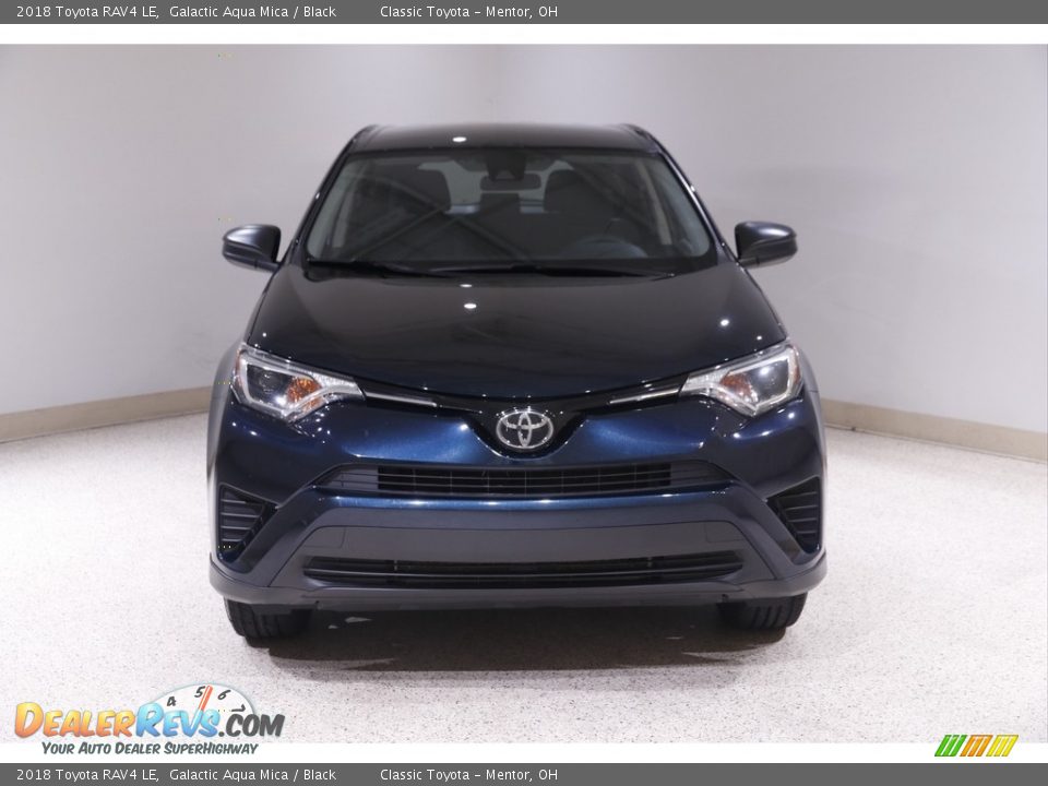 2018 Toyota RAV4 LE Galactic Aqua Mica / Black Photo #2
