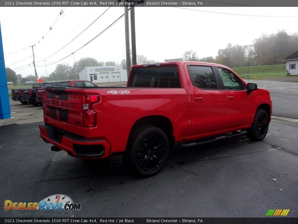 2021 Chevrolet Silverado 1500 RST Crew Cab 4x4 Red Hot / Jet Black Photo #5