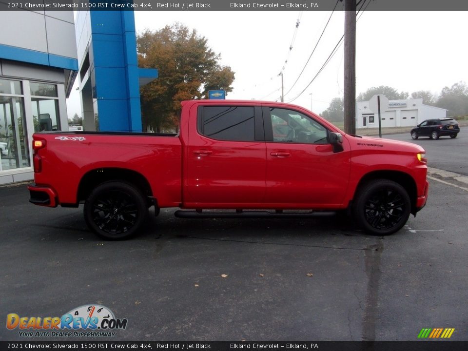 2021 Chevrolet Silverado 1500 RST Crew Cab 4x4 Red Hot / Jet Black Photo #6