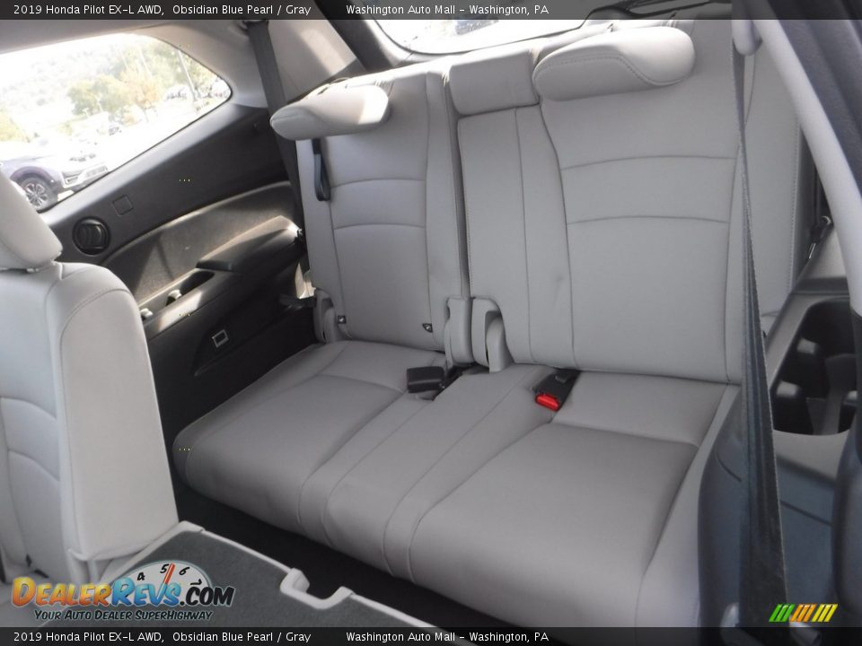 2019 Honda Pilot EX-L AWD Obsidian Blue Pearl / Gray Photo #28