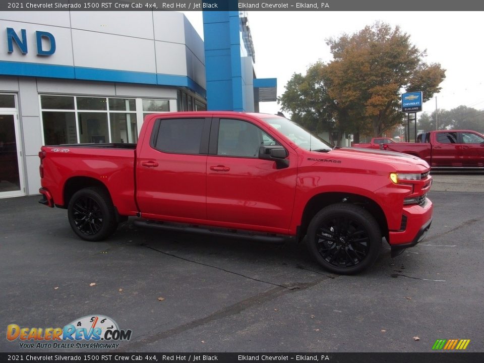 2021 Chevrolet Silverado 1500 RST Crew Cab 4x4 Red Hot / Jet Black Photo #7