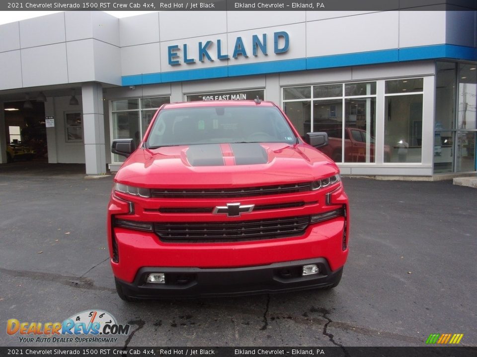 2021 Chevrolet Silverado 1500 RST Crew Cab 4x4 Red Hot / Jet Black Photo #8