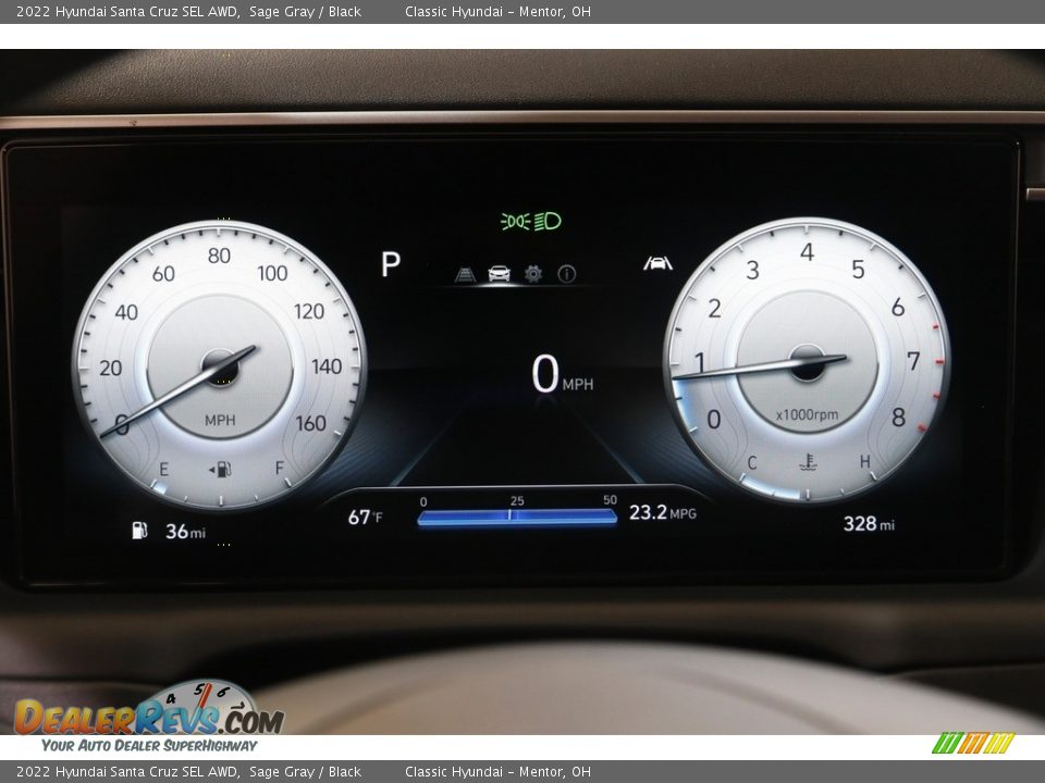 2022 Hyundai Santa Cruz SEL AWD Gauges Photo #8