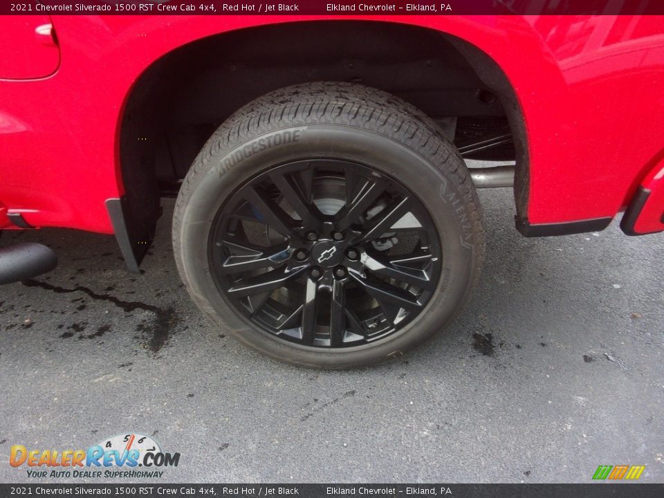 2021 Chevrolet Silverado 1500 RST Crew Cab 4x4 Red Hot / Jet Black Photo #12