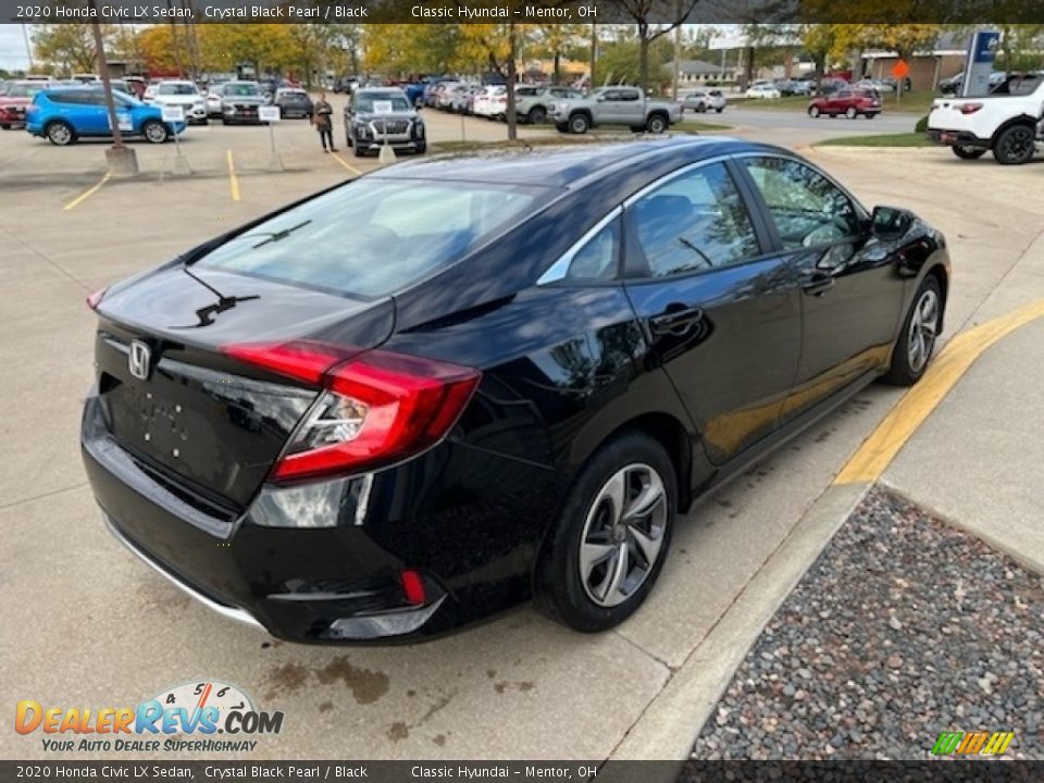 2020 Honda Civic LX Sedan Crystal Black Pearl / Black Photo #2