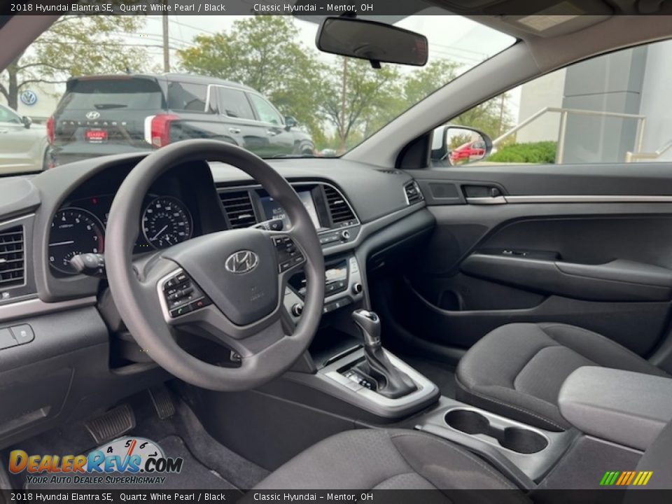 2018 Hyundai Elantra SE Quartz White Pearl / Black Photo #3