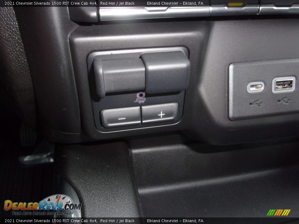 2021 Chevrolet Silverado 1500 RST Crew Cab 4x4 Red Hot / Jet Black Photo #34