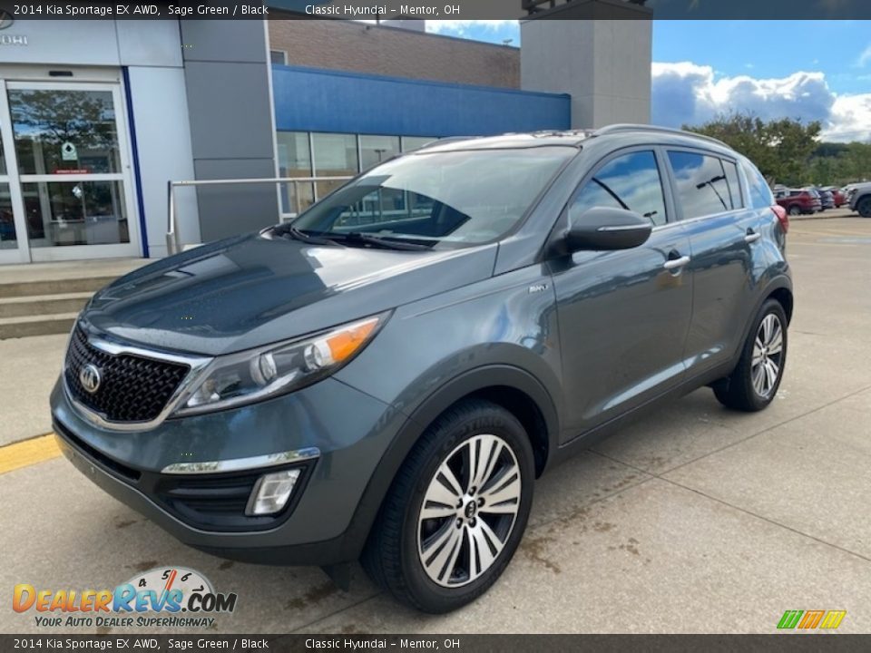 2014 Kia Sportage EX AWD Sage Green / Black Photo #1