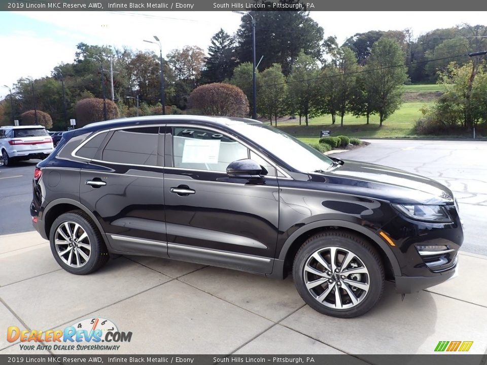 2019 Lincoln MKC Reserve AWD Infinite Black Metallic / Ebony Photo #7