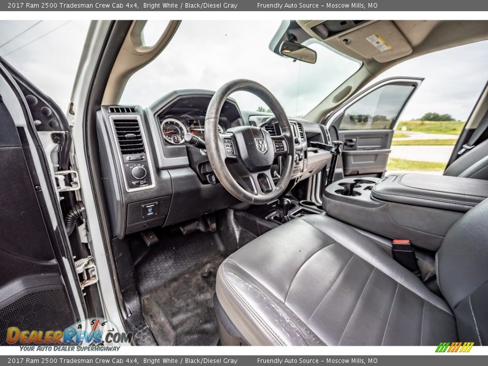 Black/Diesel Gray Interior - 2017 Ram 2500 Tradesman Crew Cab 4x4 Photo #19