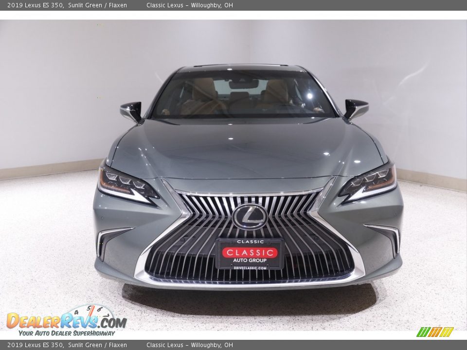 2019 Lexus ES 350 Sunlit Green / Flaxen Photo #2