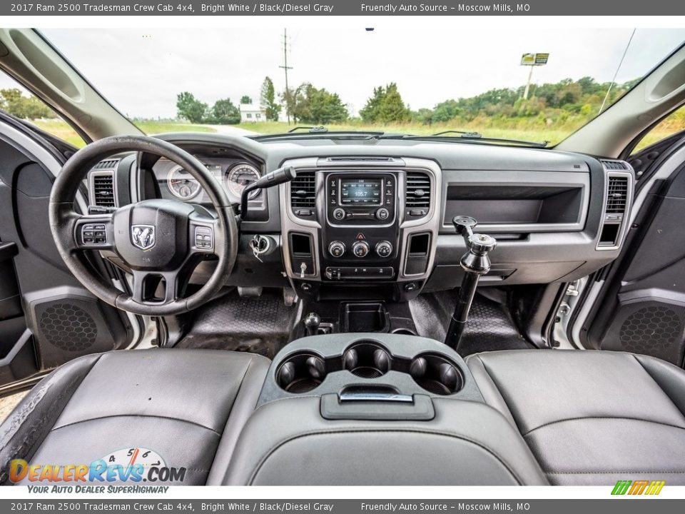 Black/Diesel Gray Interior - 2017 Ram 2500 Tradesman Crew Cab 4x4 Photo #30