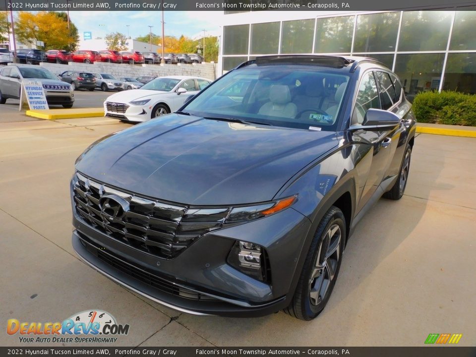 2022 Hyundai Tucson Limited AWD Portofino Gray / Gray Photo #7