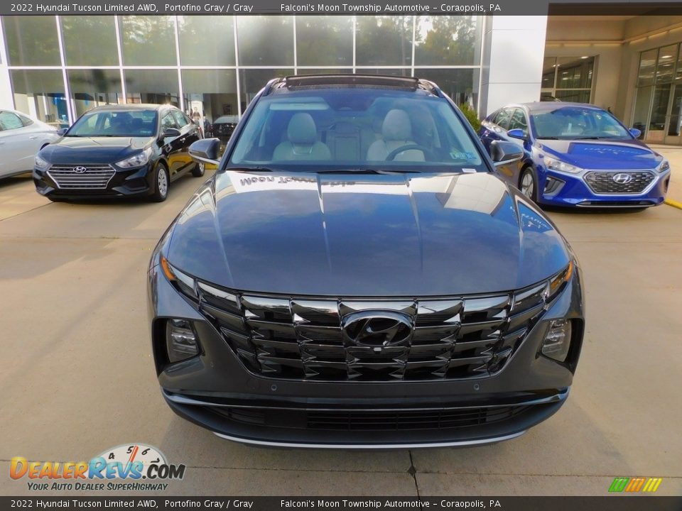 2022 Hyundai Tucson Limited AWD Portofino Gray / Gray Photo #8