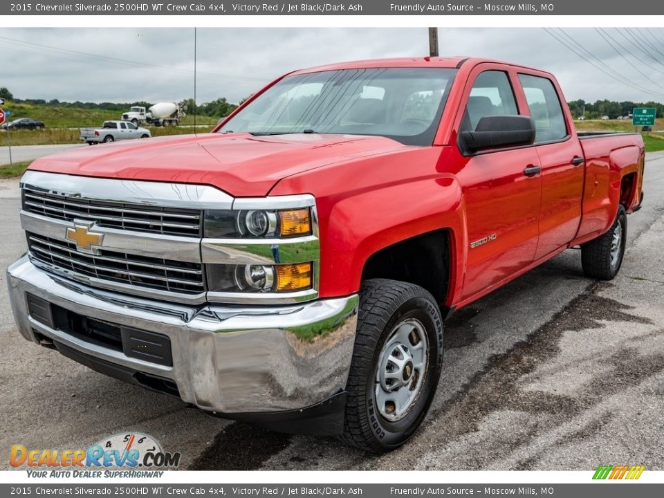 2015 Chevrolet Silverado 2500HD WT Crew Cab 4x4 Victory Red / Jet Black/Dark Ash Photo #8