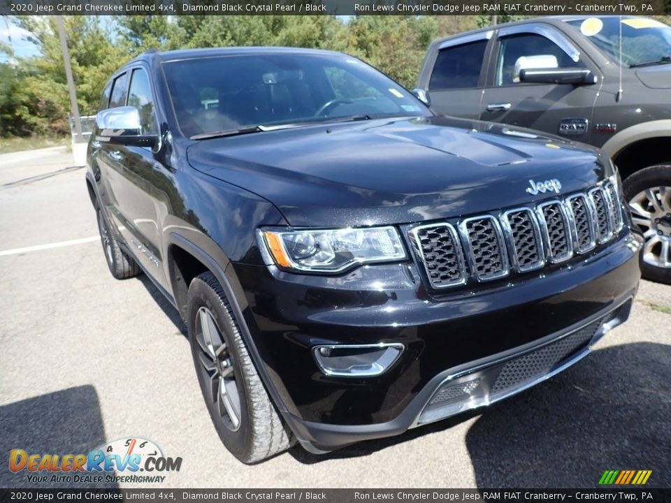 2020 Jeep Grand Cherokee Limited 4x4 Diamond Black Crystal Pearl / Black Photo #2