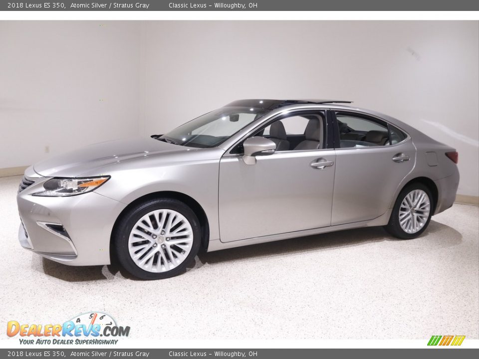 2018 Lexus ES 350 Atomic Silver / Stratus Gray Photo #3