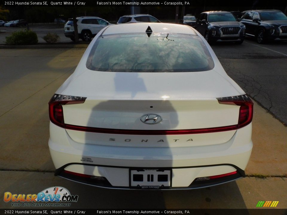 2022 Hyundai Sonata SE Quartz White / Gray Photo #3