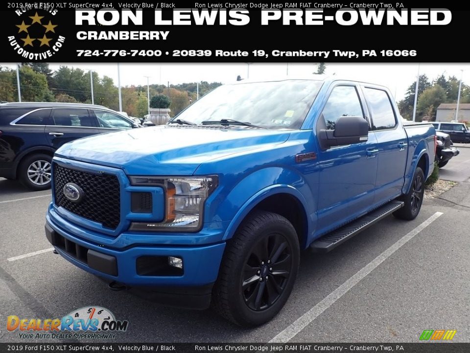 2019 Ford F150 XLT SuperCrew 4x4 Velocity Blue / Black Photo #1