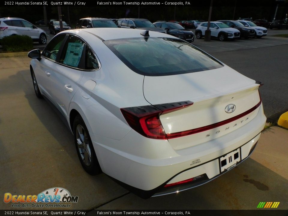 2022 Hyundai Sonata SE Quartz White / Gray Photo #5