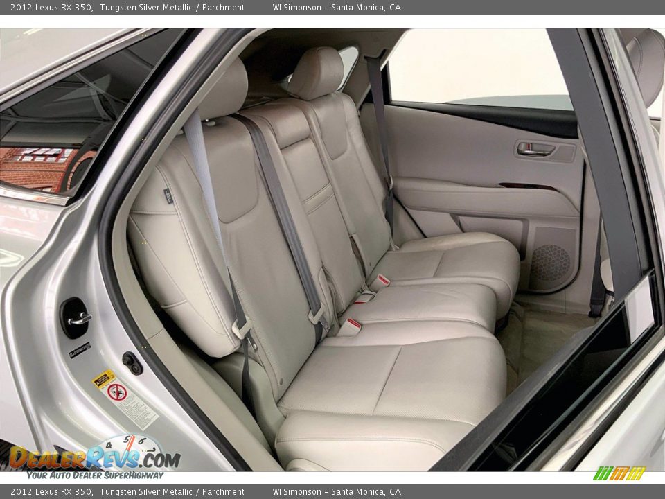 Rear Seat of 2012 Lexus RX 350 Photo #19