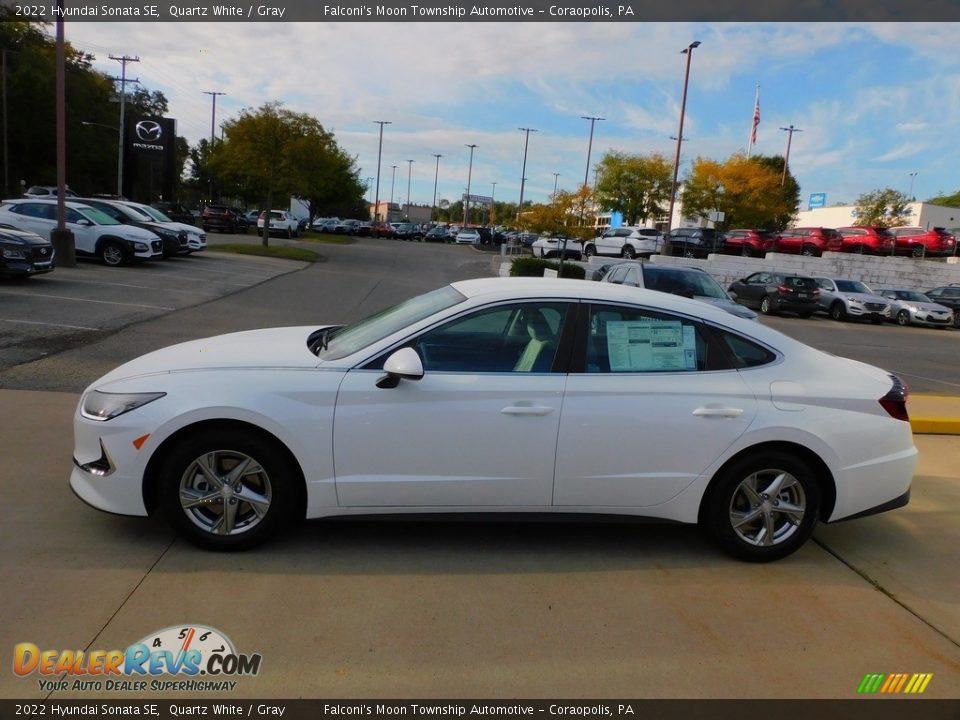 2022 Hyundai Sonata SE Quartz White / Gray Photo #6