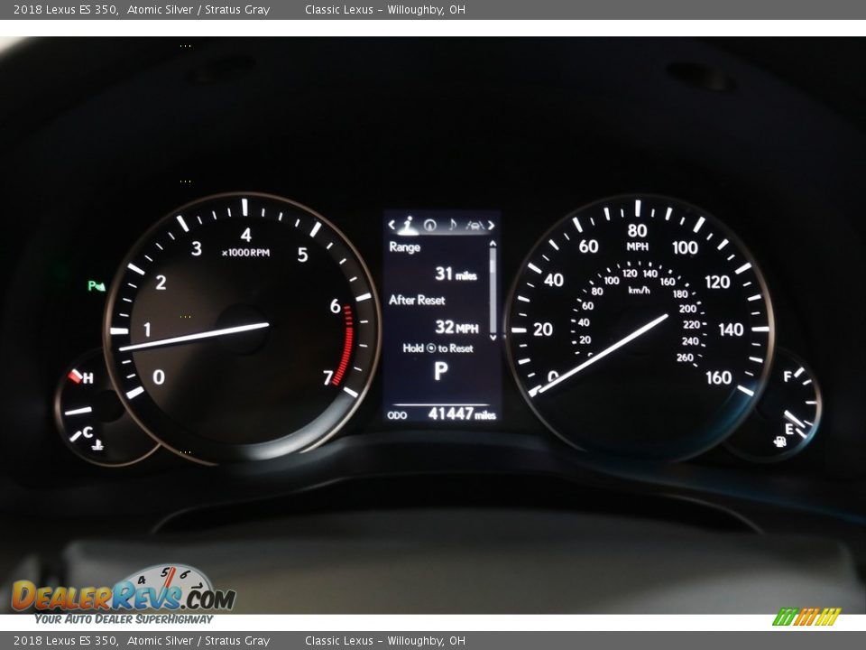 2018 Lexus ES 350 Atomic Silver / Stratus Gray Photo #8