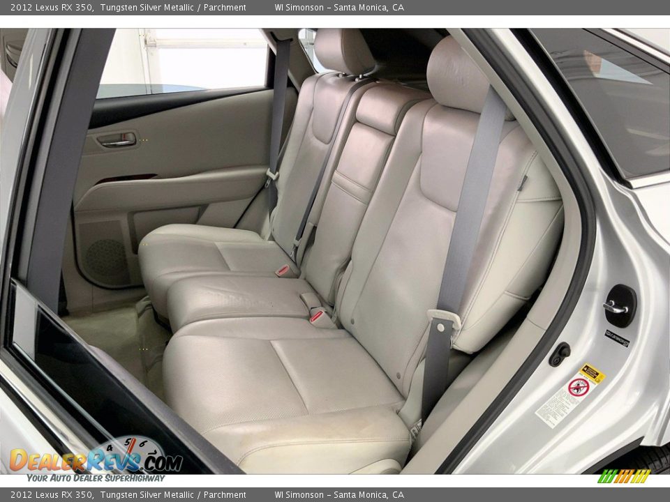 Rear Seat of 2012 Lexus RX 350 Photo #20