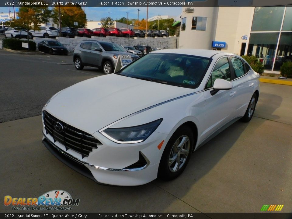 2022 Hyundai Sonata SE Quartz White / Gray Photo #7