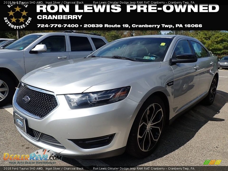 2018 Ford Taurus SHO AWD Ingot Silver / Charcoal Black Photo #1