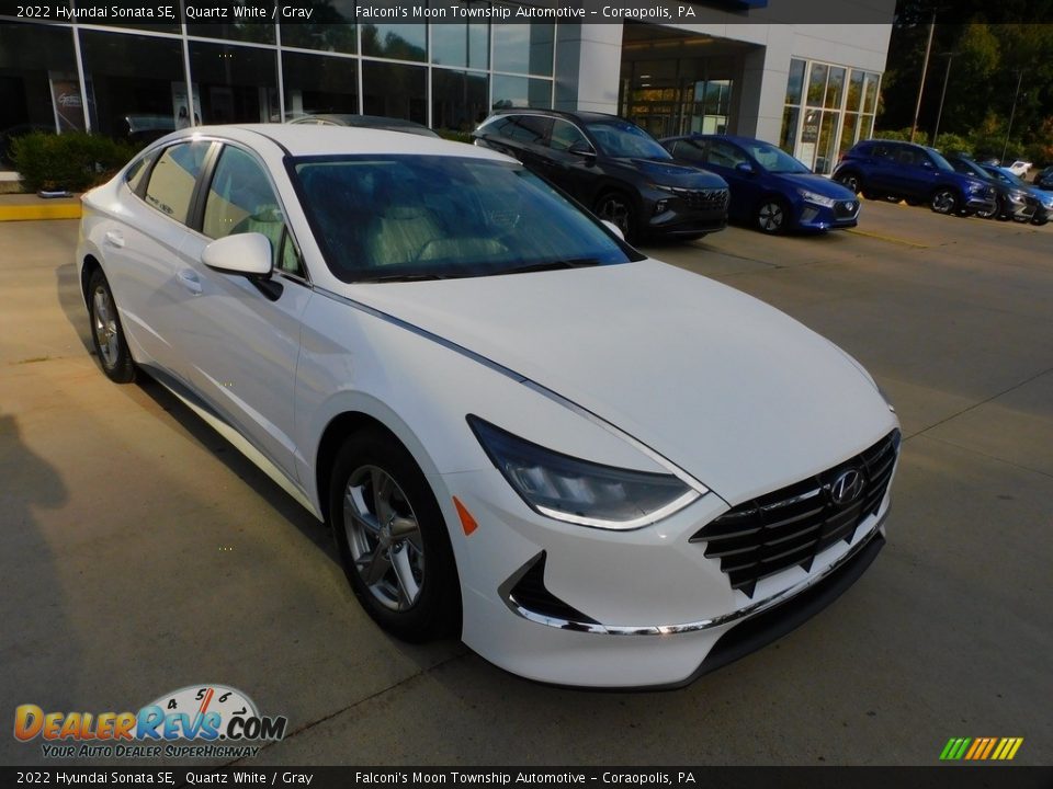 2022 Hyundai Sonata SE Quartz White / Gray Photo #9