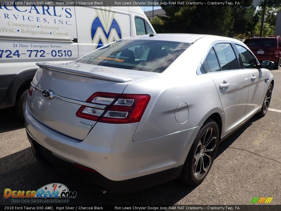 2018 Ford Taurus SHO AWD Ingot Silver / Charcoal Black Photo #4