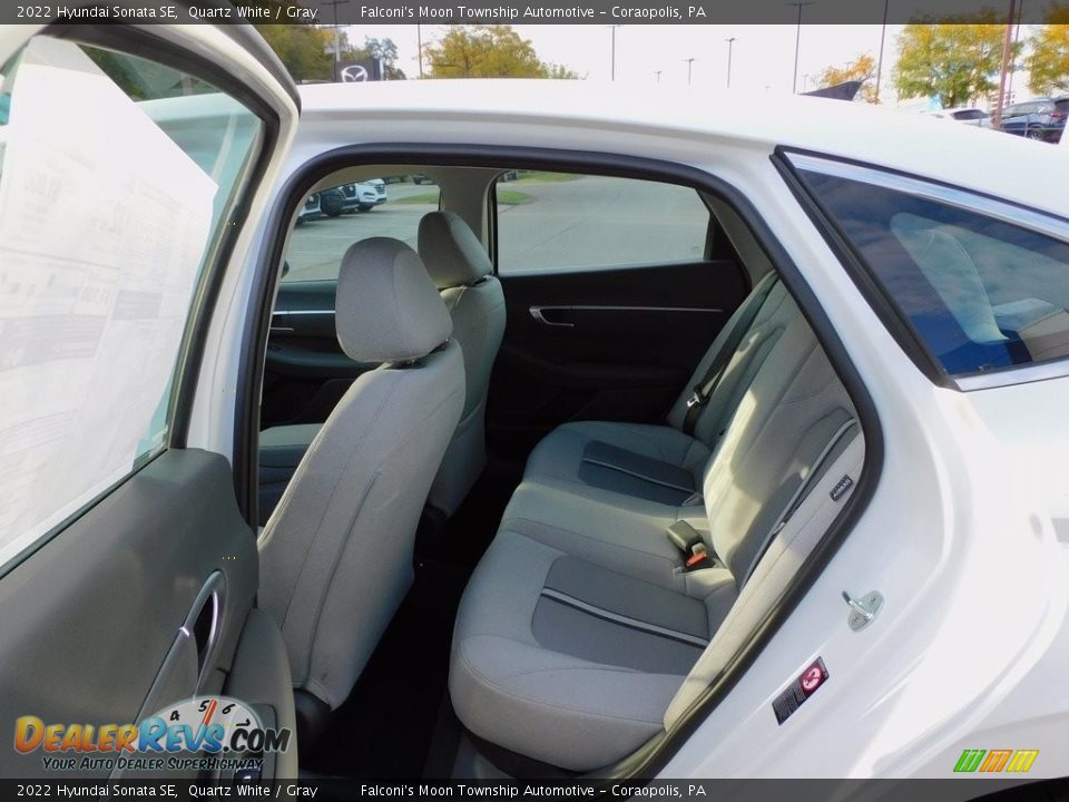 2022 Hyundai Sonata SE Quartz White / Gray Photo #12