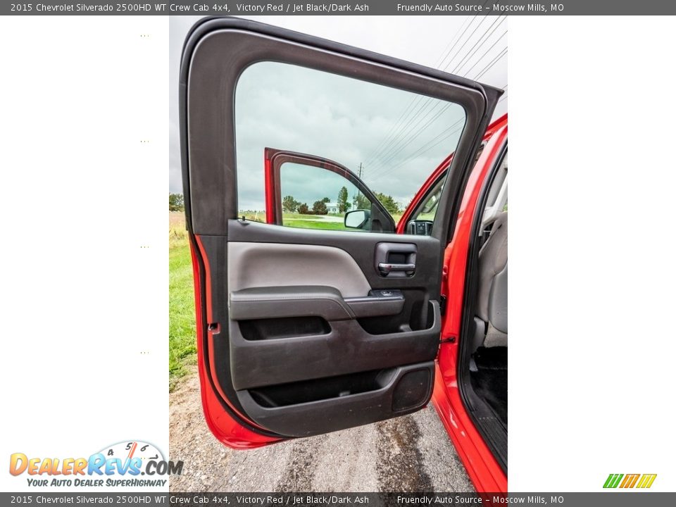 2015 Chevrolet Silverado 2500HD WT Crew Cab 4x4 Victory Red / Jet Black/Dark Ash Photo #22