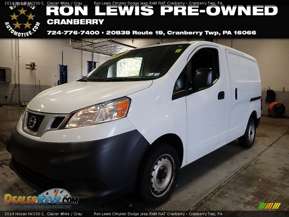 2014 Nissan NV200 S Glacier White / Gray Photo #1