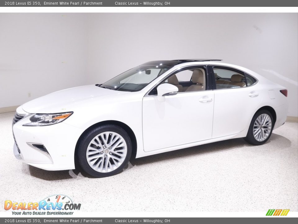 2018 Lexus ES 350 Eminent White Pearl / Parchment Photo #3