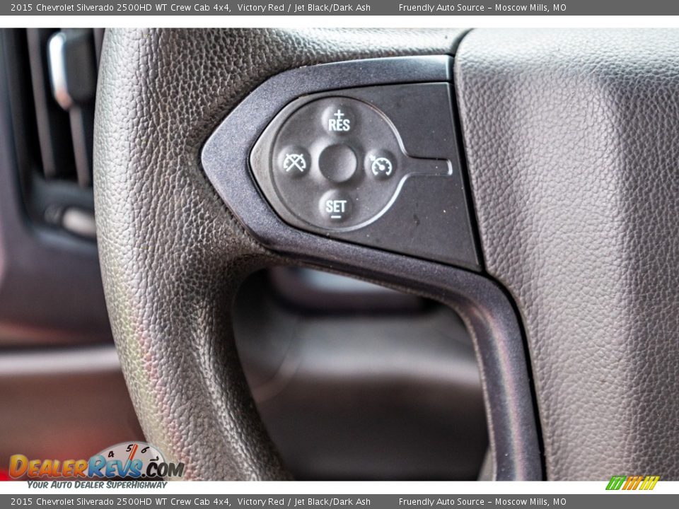 2015 Chevrolet Silverado 2500HD WT Crew Cab 4x4 Victory Red / Jet Black/Dark Ash Photo #34