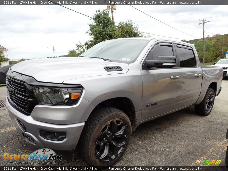 2021 Ram 1500 Big Horn Crew Cab 4x4 Billet Silver Metallic / Black Photo #1