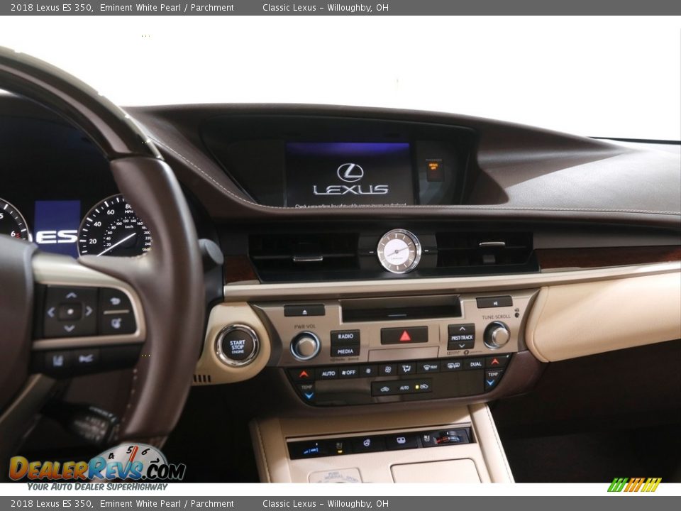 2018 Lexus ES 350 Eminent White Pearl / Parchment Photo #9